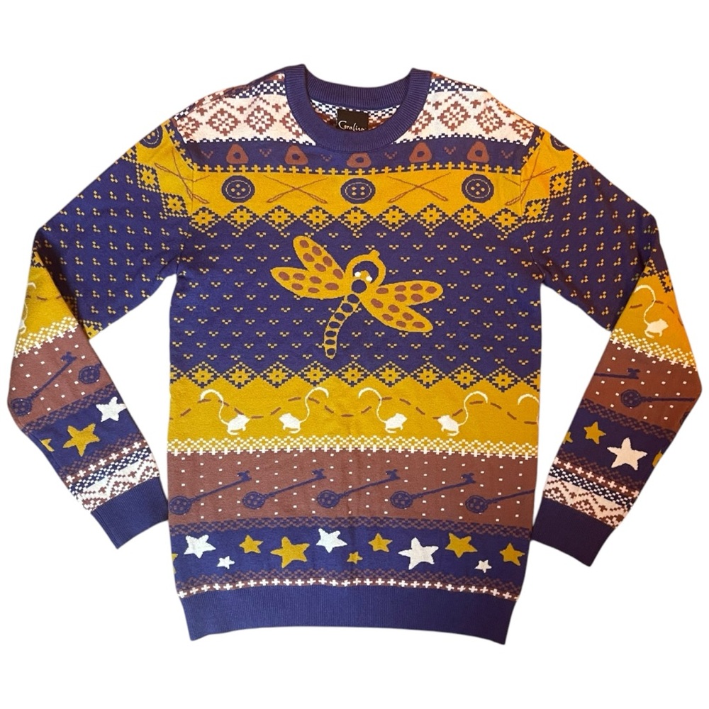 Laika Coraline Sweater Extra Small Dragonfly Clip Holiday Exclusive Long Sleeve